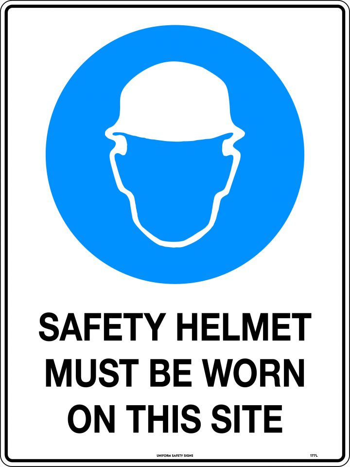 Safety Helmets Must Be Worn On This Site | Mandatory Signs | USS