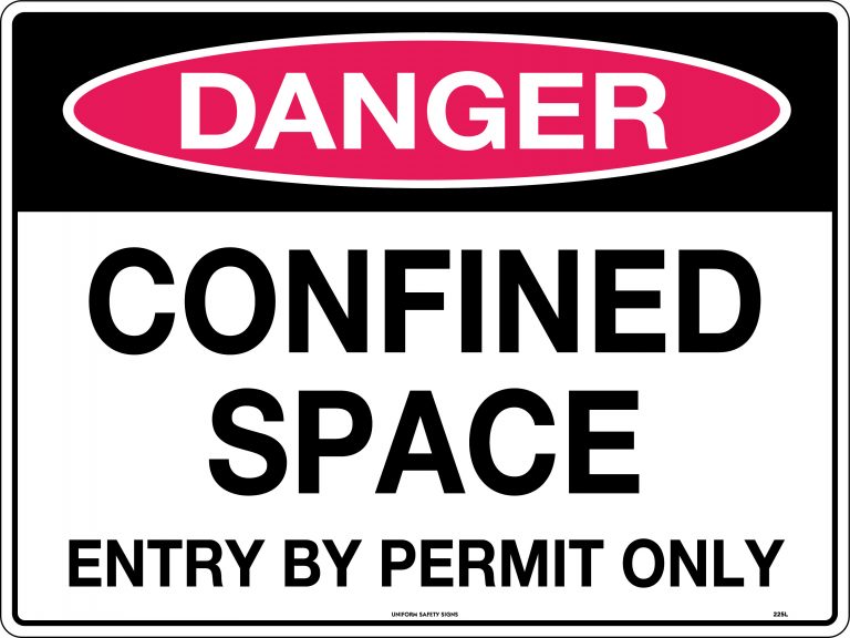 Danger Confined Space Entry By Permit Only | Danger Signs | USS