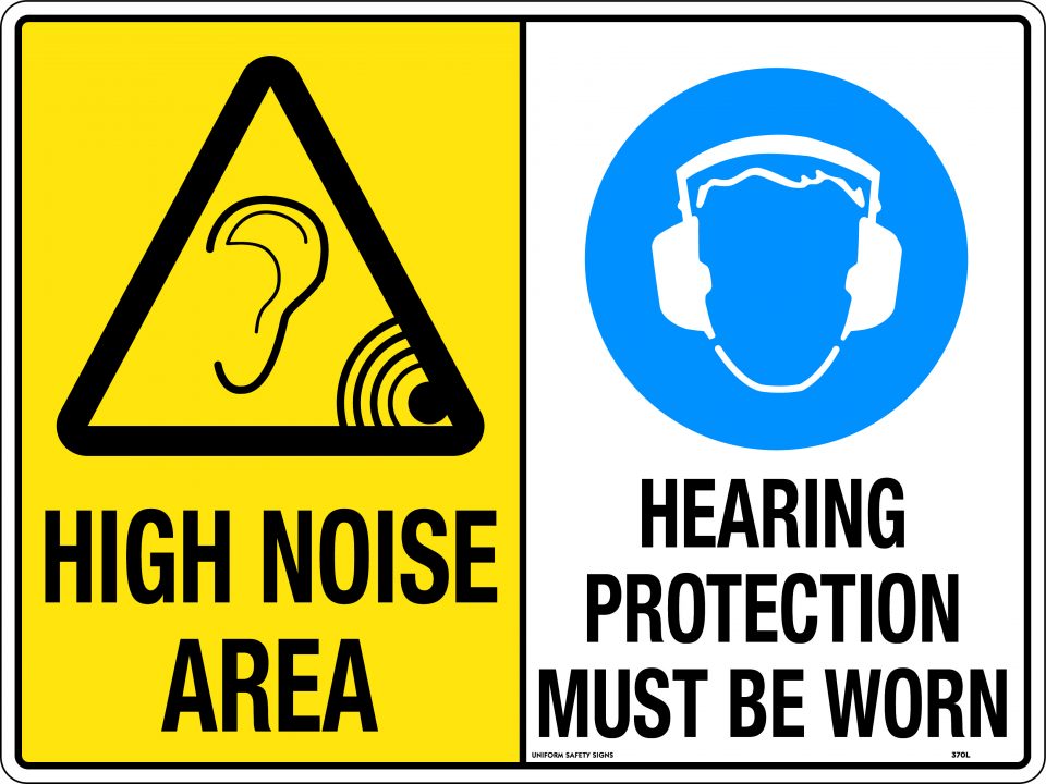 High Noise Area/Hearing Protection Must Be Worn | Caution Signs | USS