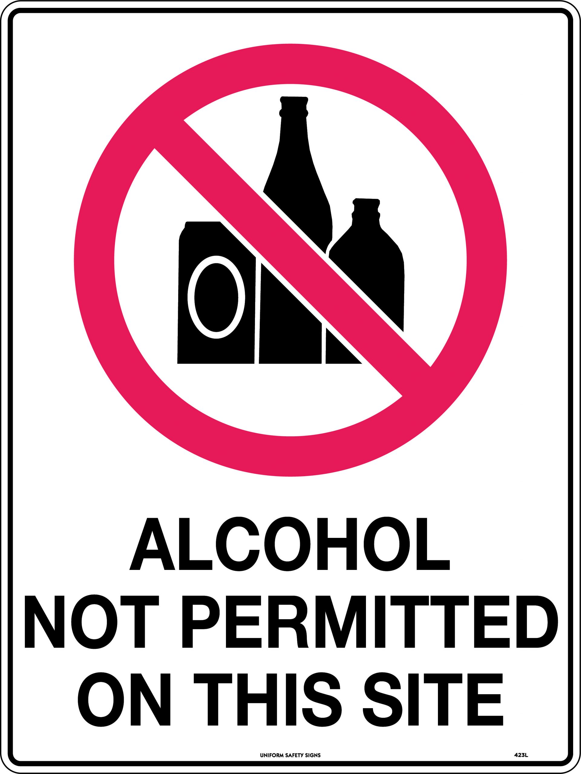 Alcohol Not Permitted On This Site | Prohibition | USS