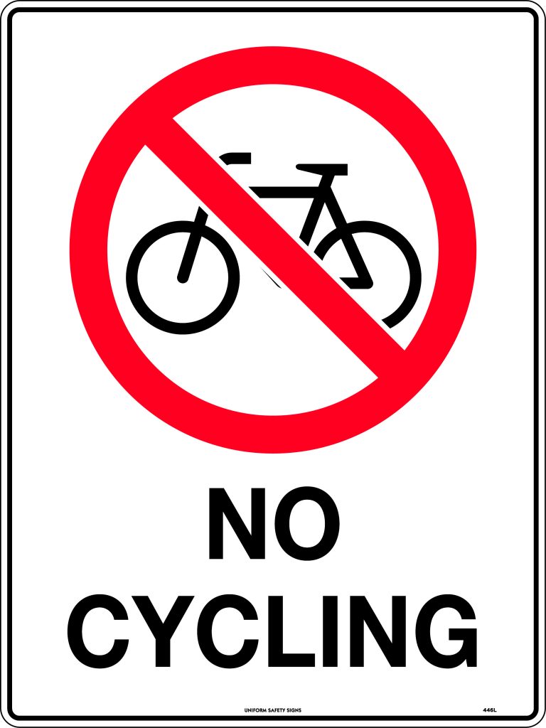 No Cycling | Prohibition | USS