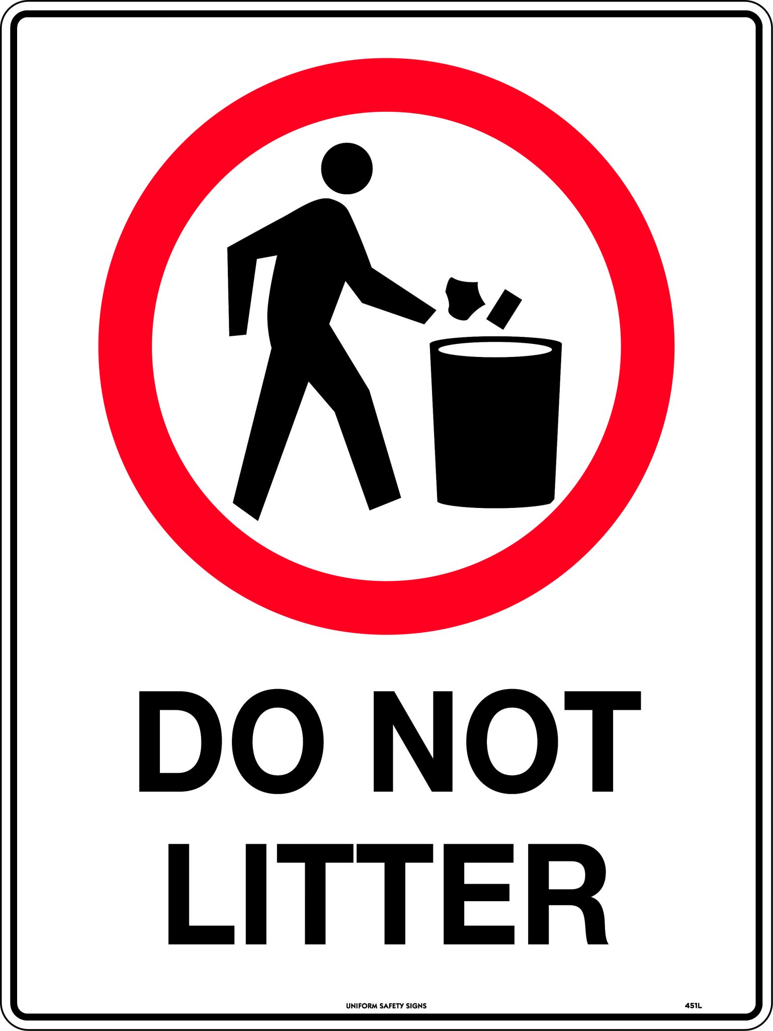 Do Not Litter | Prohibition | USS
