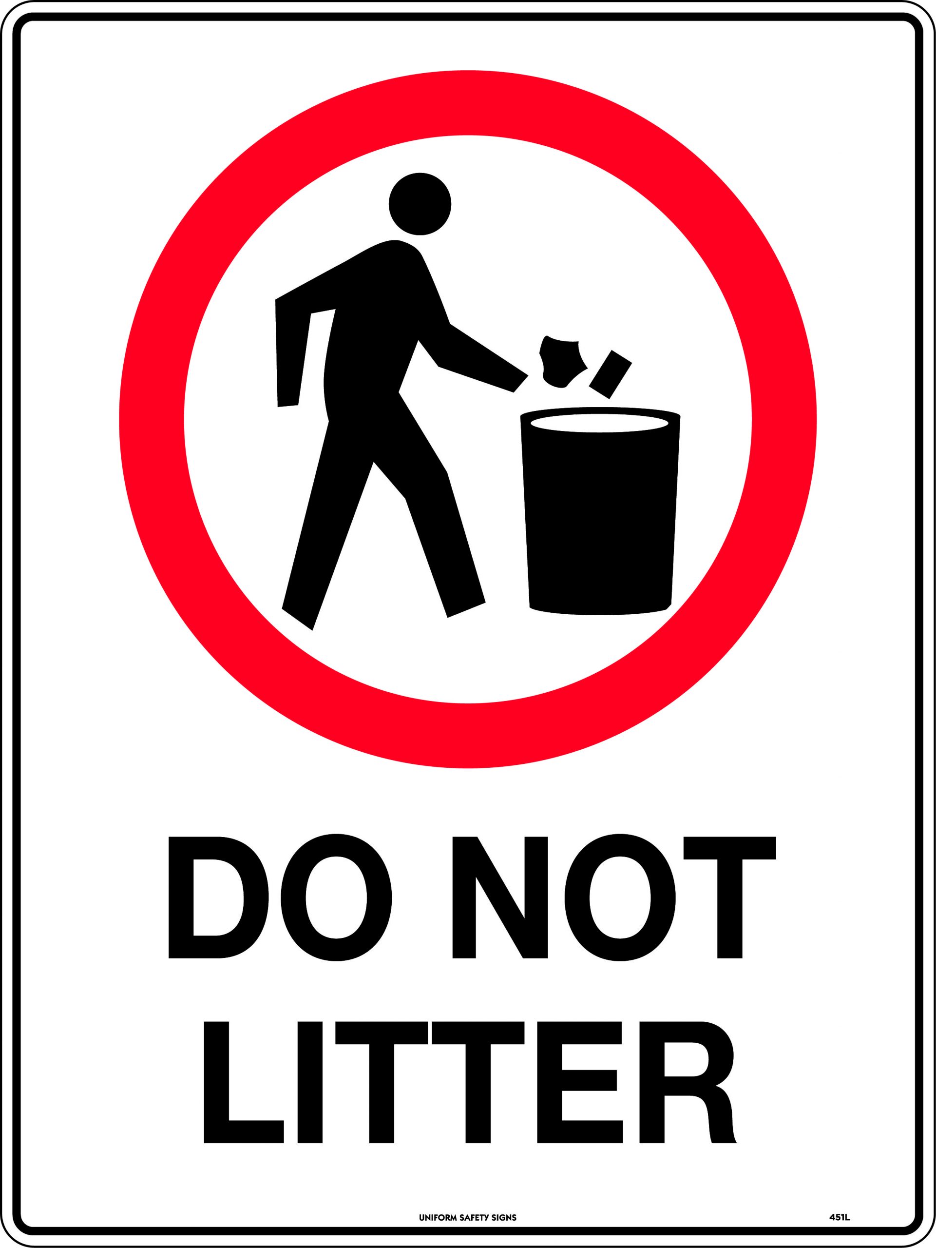 Do Not Litter Prohibition USS