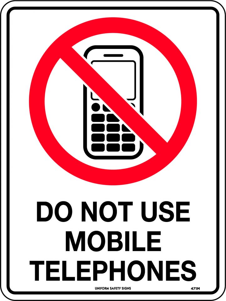 Do Not Use Mobile Telephones | Prohibition | USS