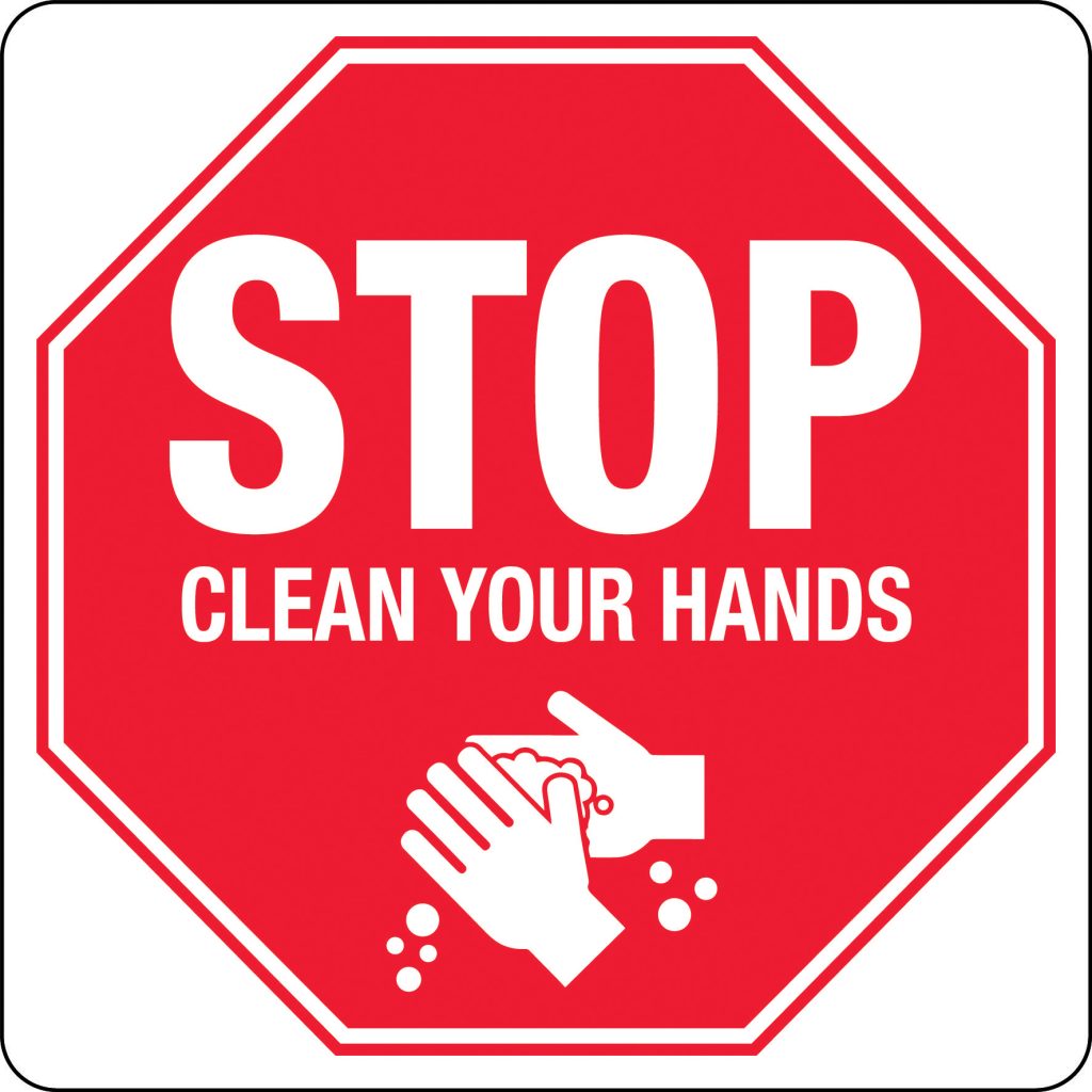 Stop Clean Your Hands Covid-19 | Hygiene Signs | USS