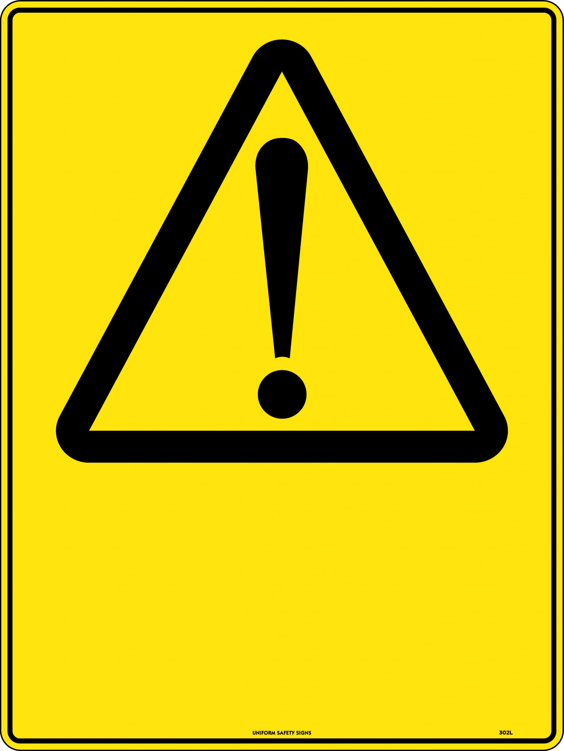 Caution Triangle Symbol Blank Caution Signs USS