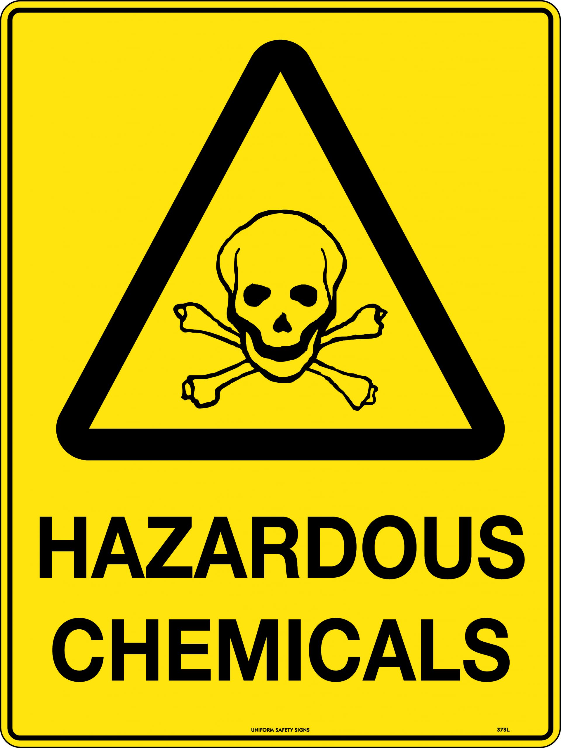 Caution Hazardous Chemicals Caution Signs USS