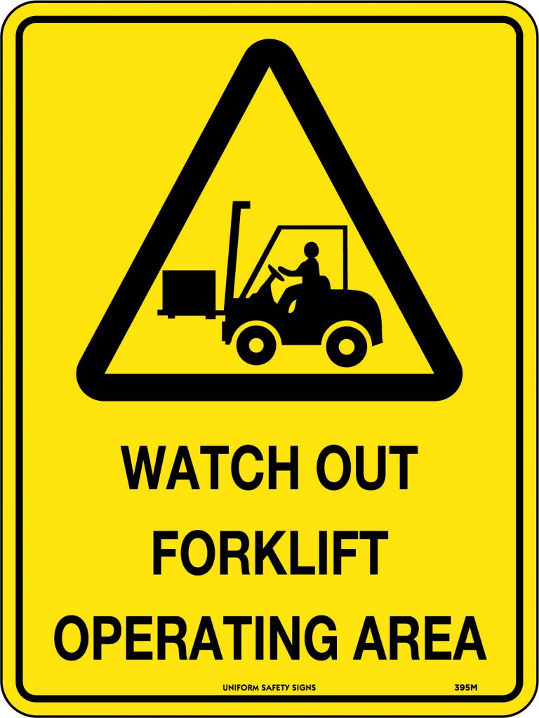 Watch Out Forklift Operating Area | Caution Signs | USS