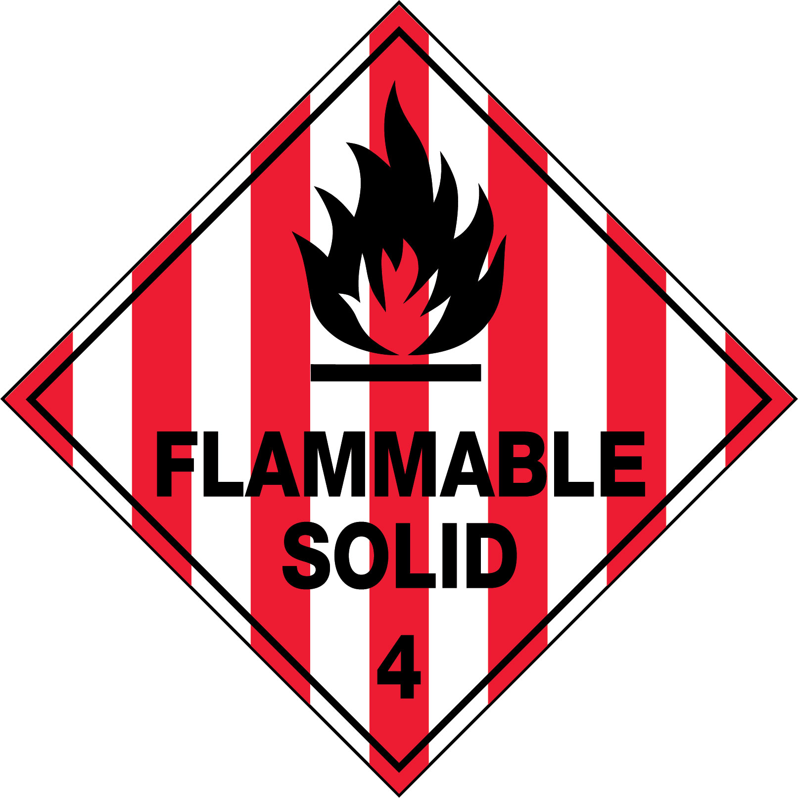 Hazchem Labels Flammable Solid 4 Hazchem Signs Uss