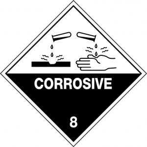 Hazchem Labels - Corrosive 8 