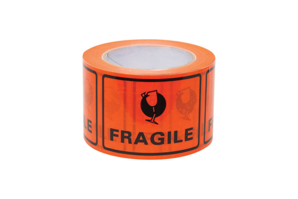 perforated packaging labels fragile (roll 500)