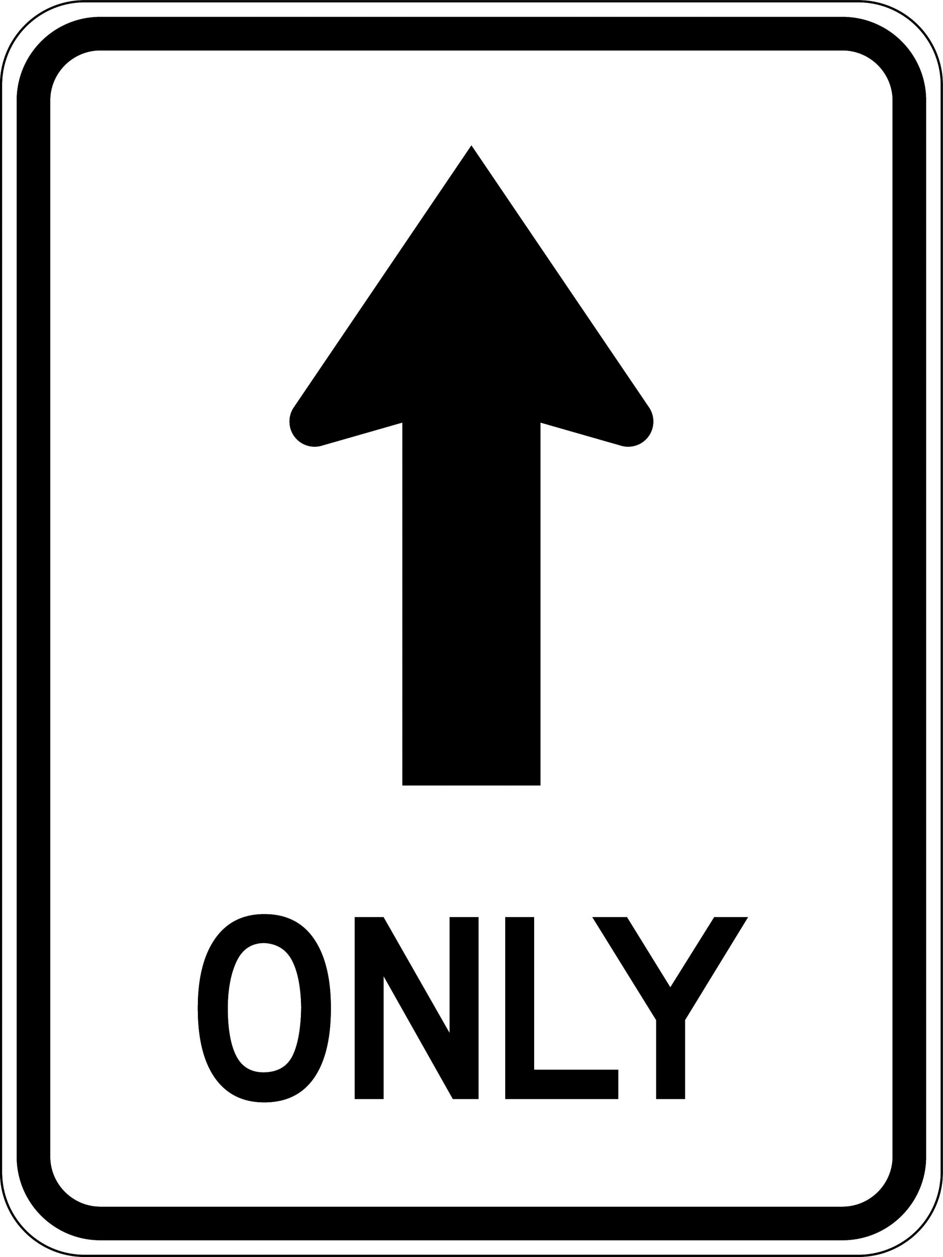 One Way Traffic (Arrow Symbol) Only | Road Signs | USS
