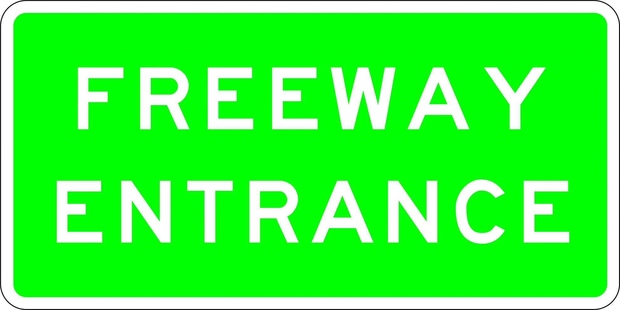 Freeway Entrance | Road Signs | USS