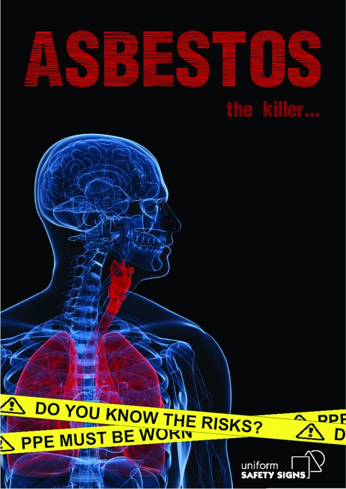 Asbestos, the Killer... | Asbestos & Silica Dust, Safety Posters | USS