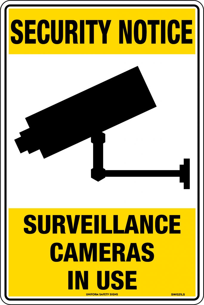 Security Notice Surveillance Cameras In Use | General Signs | USS