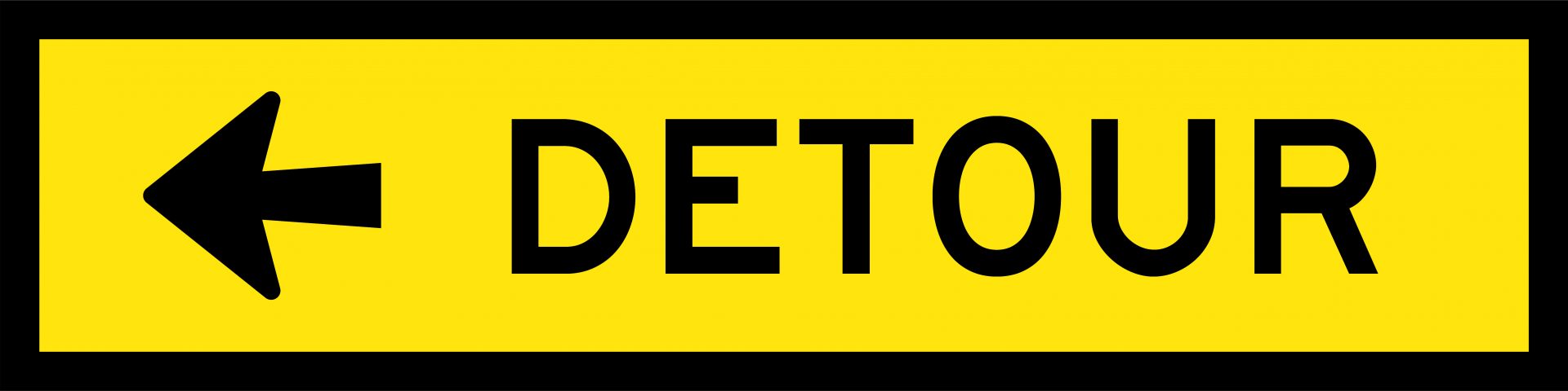 Detour (Left or Right Arrow) | Boxed Edge | USS