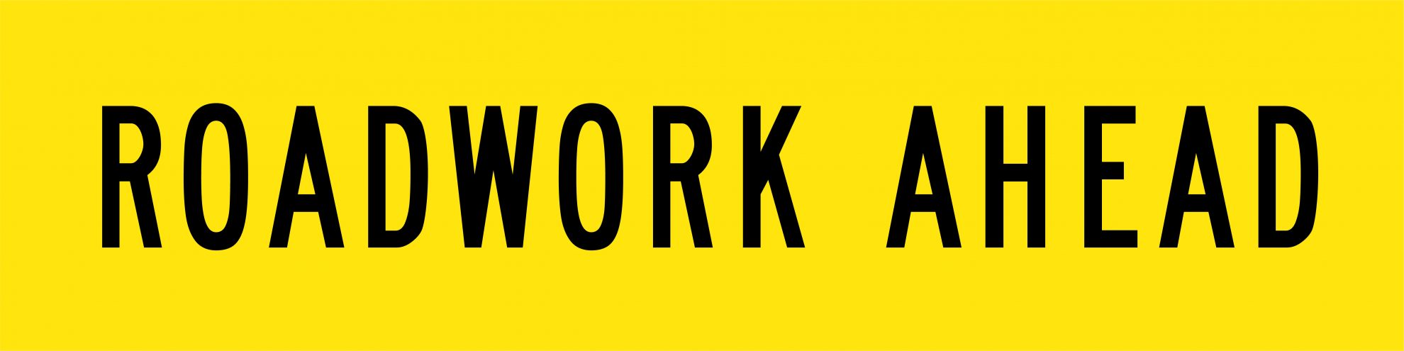 Roadwork Ahead (Yellow) Sign | Multi Message Signs | USS