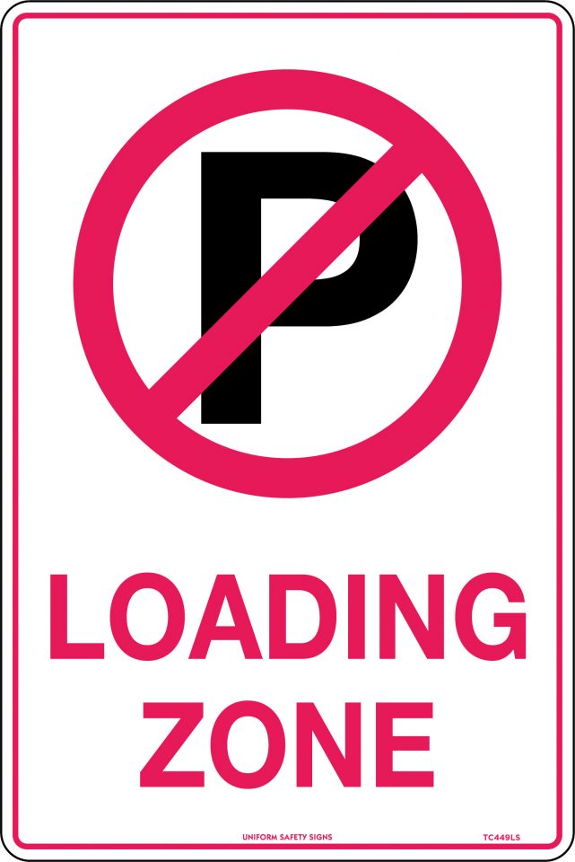 (No Parking Picto) Loading Zone | Parking Signs | USS