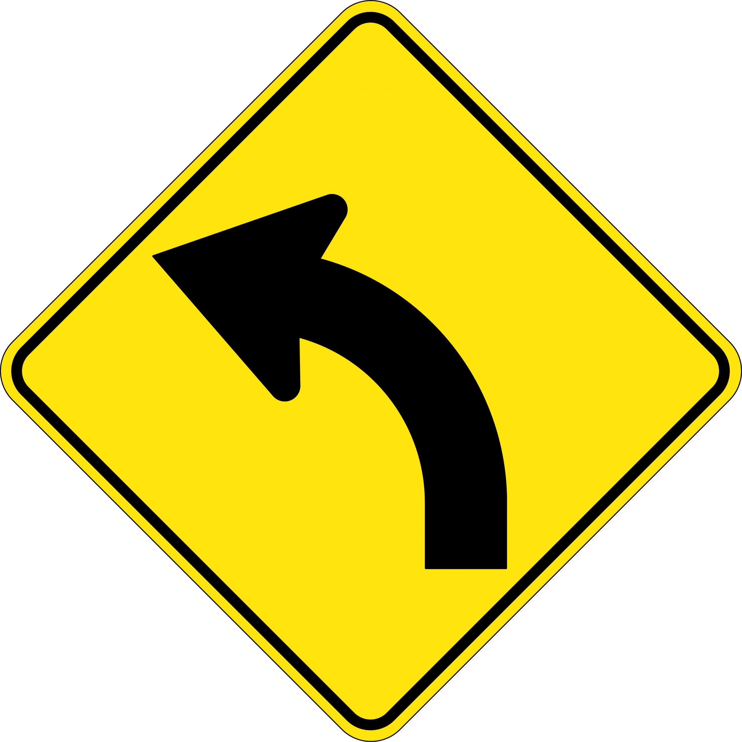 Curve Left or Right Picto | Road Signs | USS