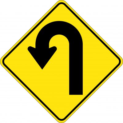 Hairpin Bend (Left or Right) | Road Signs | USS