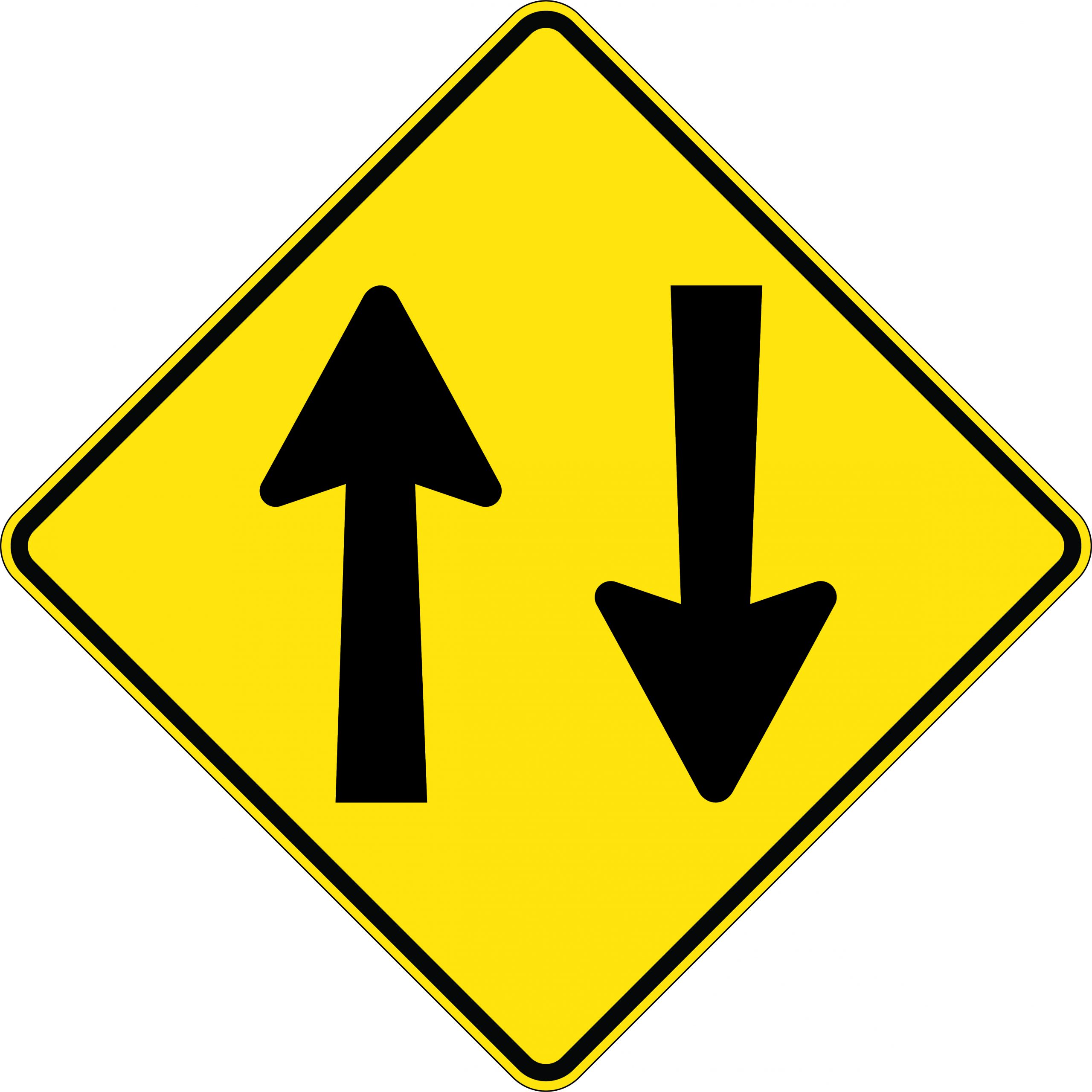 Two Way Traffic Picto Road Signs Uss
