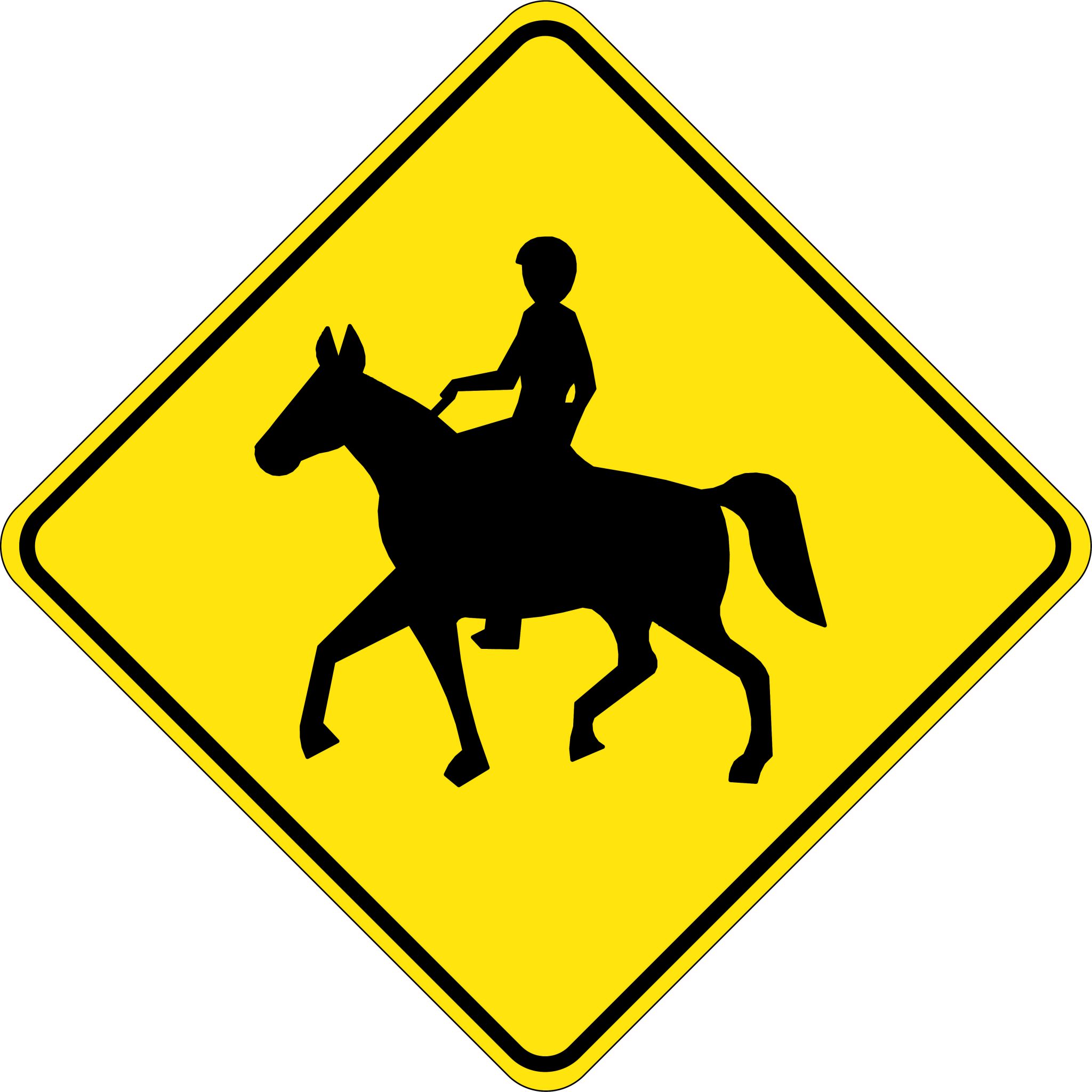 Horse & Rider Picto | Road Signs | USS