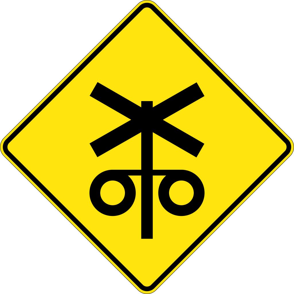 Railway Level Crossing Flashing Signal Ahead | Road Signs | USS