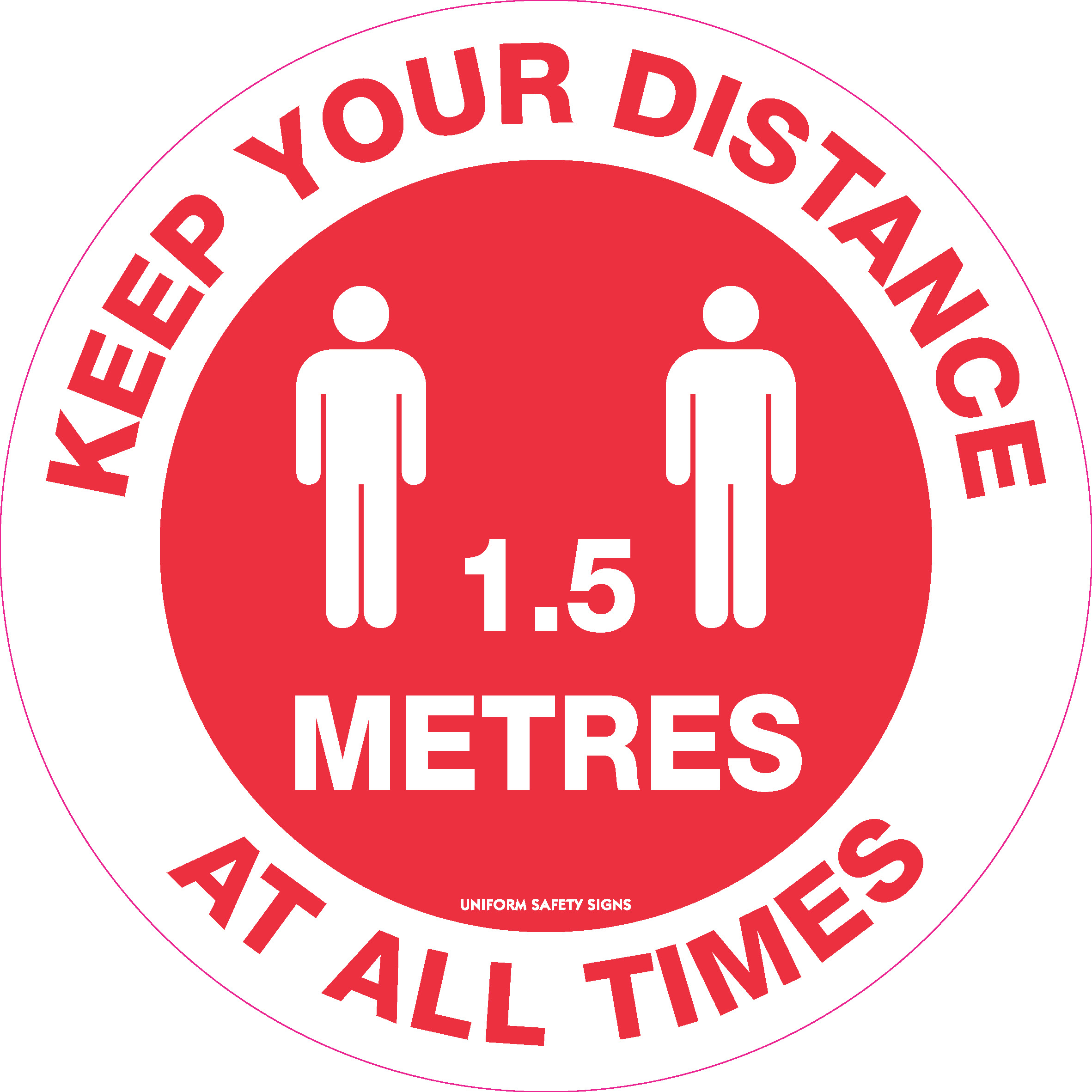 Social Distancing Signs | OSHA & ANSI Compliant | USS