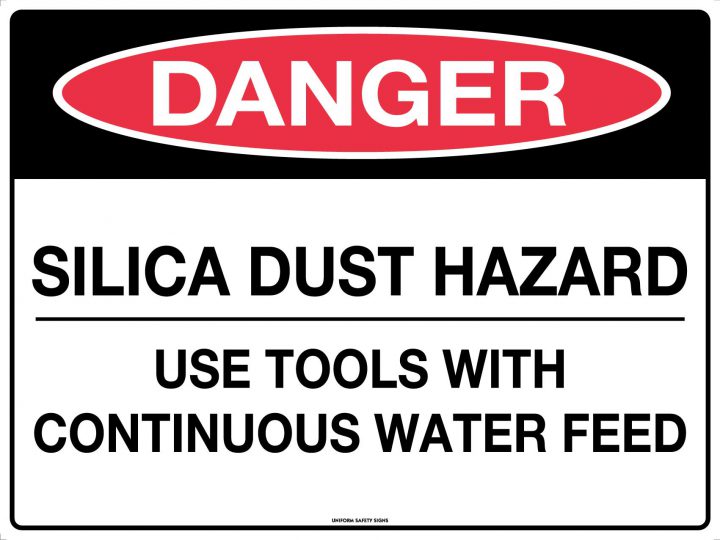 Danger Silica Dust Hazard Use Tools Etc | Asbestos & Silica Dust | USS