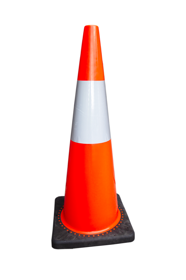 900mm class 1 reflective traffic cones orange 4.4kg